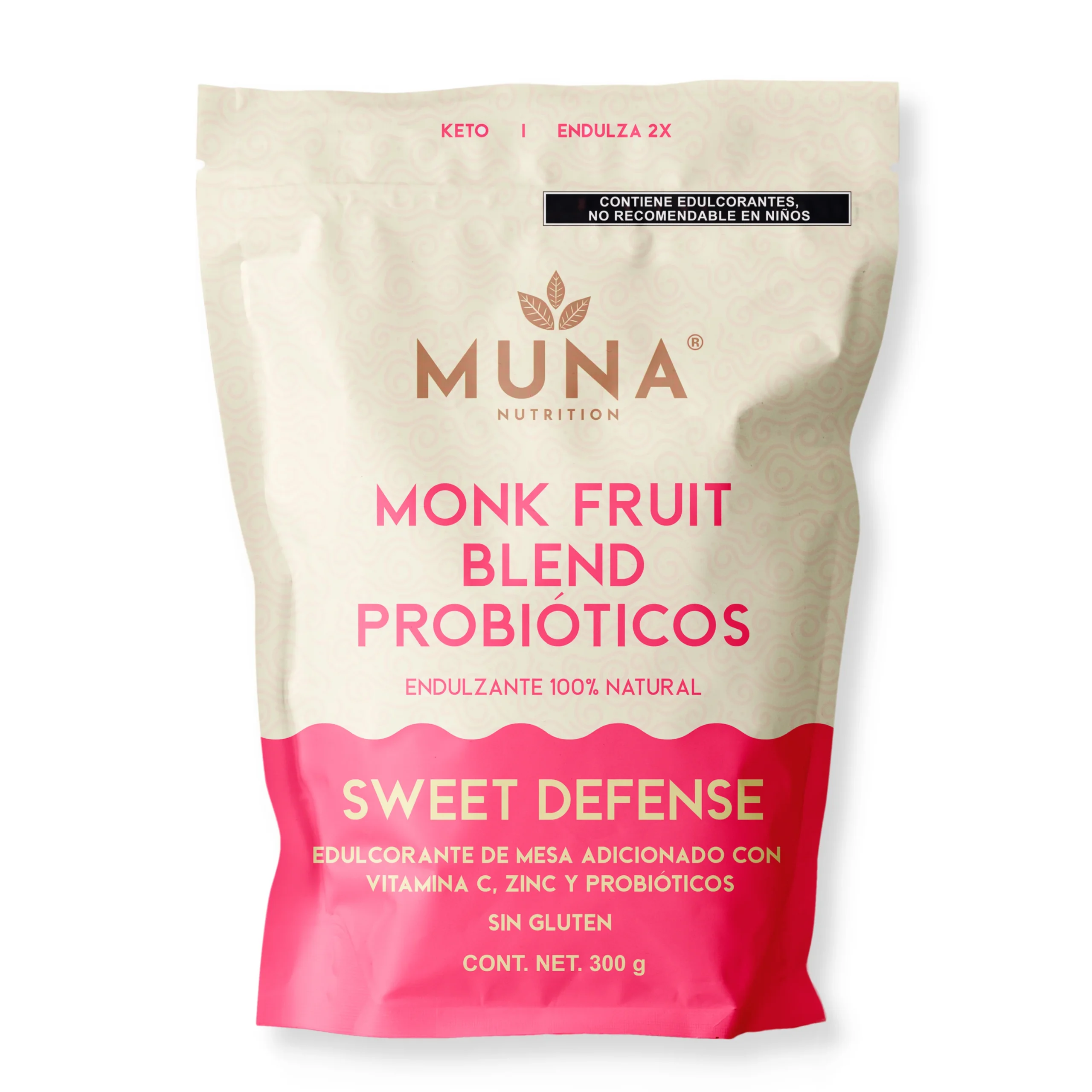 Bolsa muna monk fruit probioticos